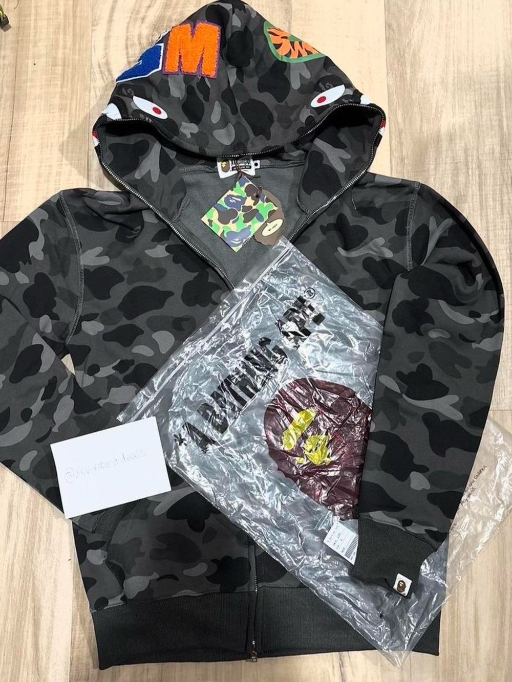 Grey Camo BAPE Hoodie